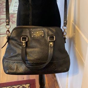 Kate Spade 13”x9 Black Pebbled Leather Shoulderbag